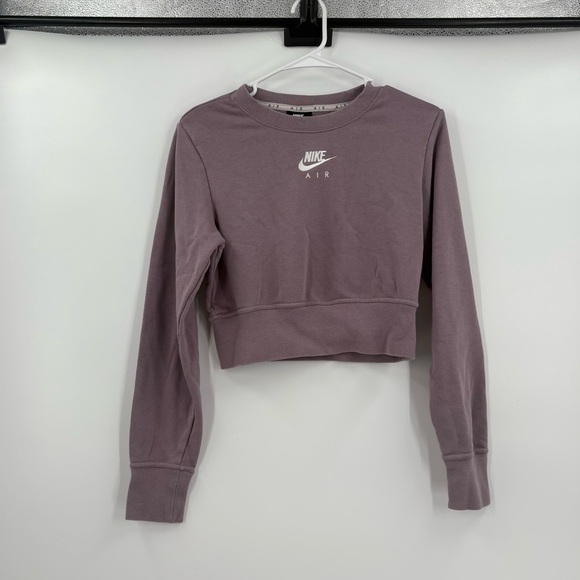 Nike air purple long sleeve crop top small - Picture 1 of 4